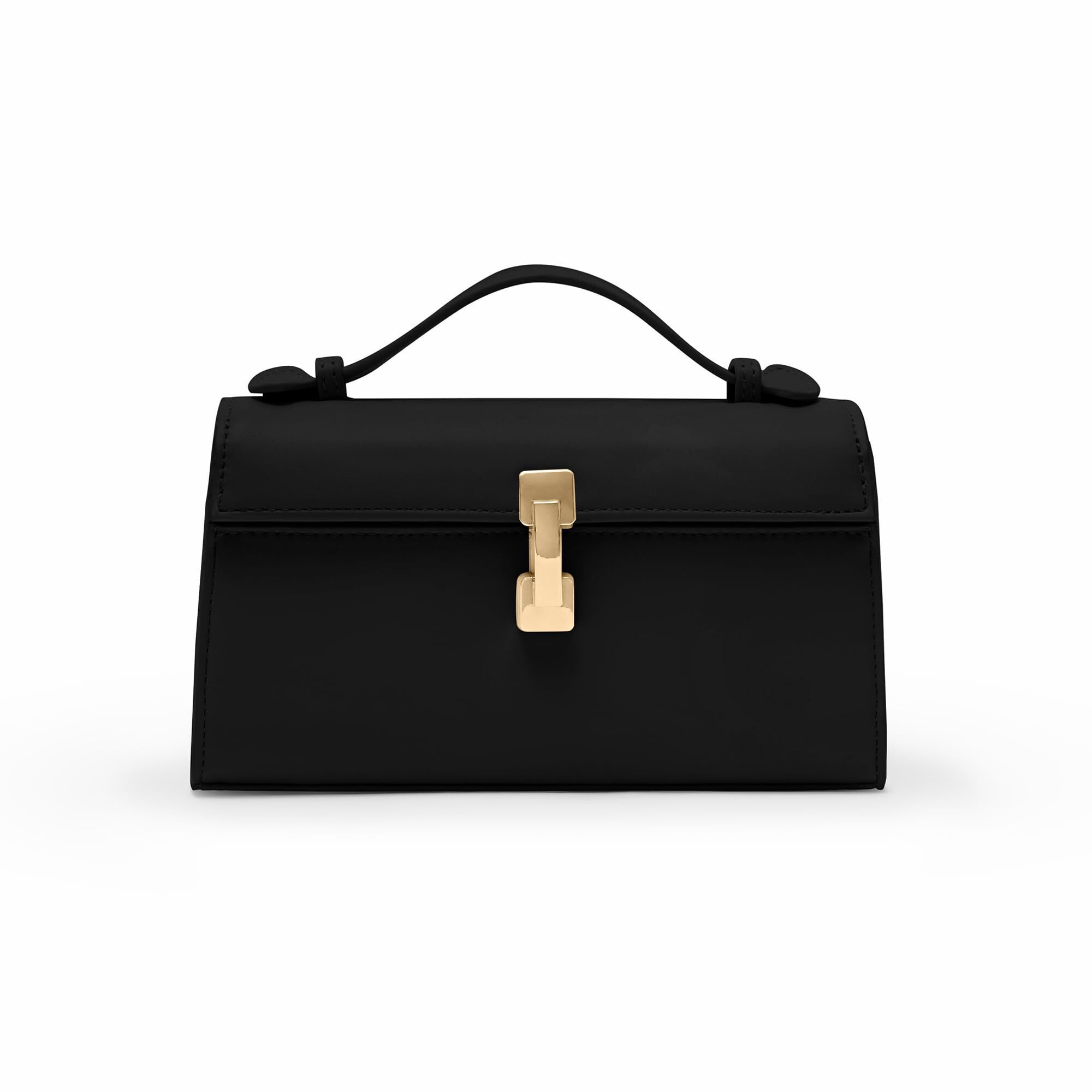 2083 Clutch Purses - Black Clutch Purse - Small Evening Bag - Trendy Top